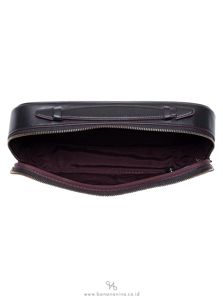 COACH Men 66554 Signature Multifunction Pouch Black Smoke