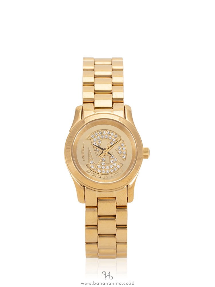 MICHAEL KORS MK3304 Petite Runway Stainless Champagne Gold