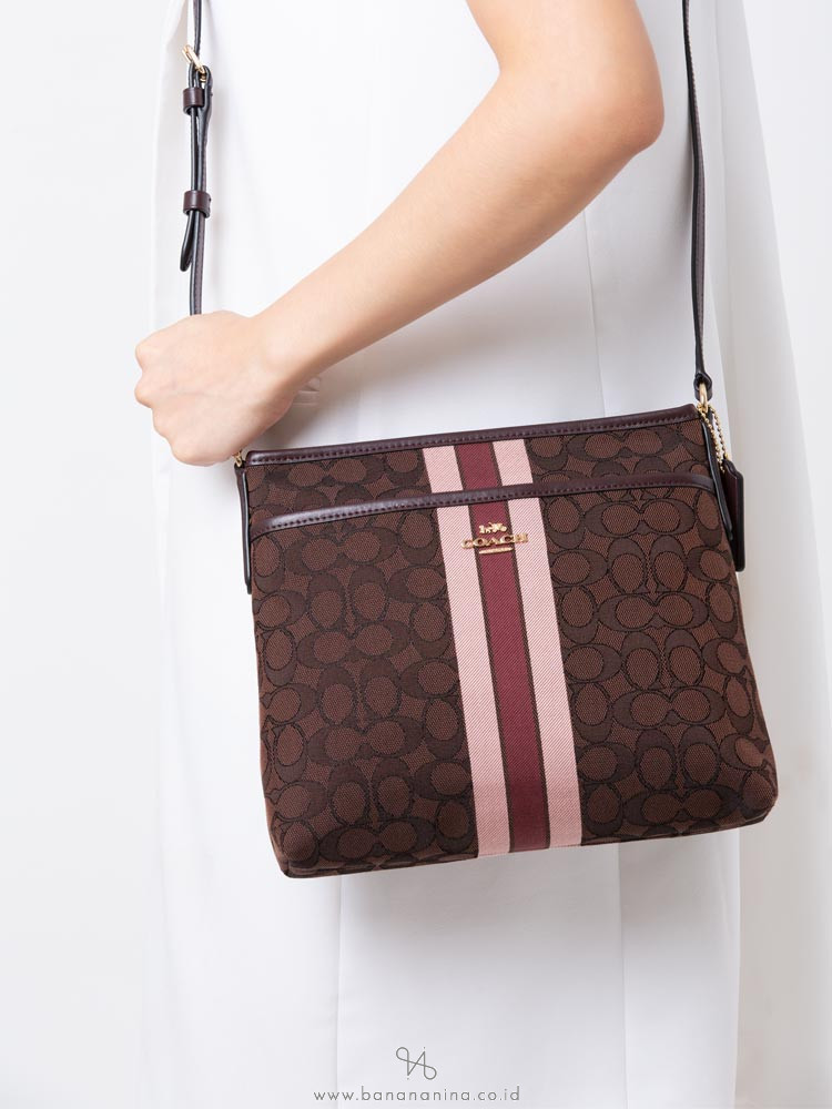 coach jacquard crossbody