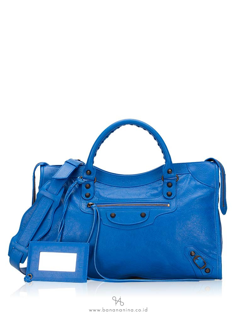 BALENCIAGA Classic City Bleu Rivage