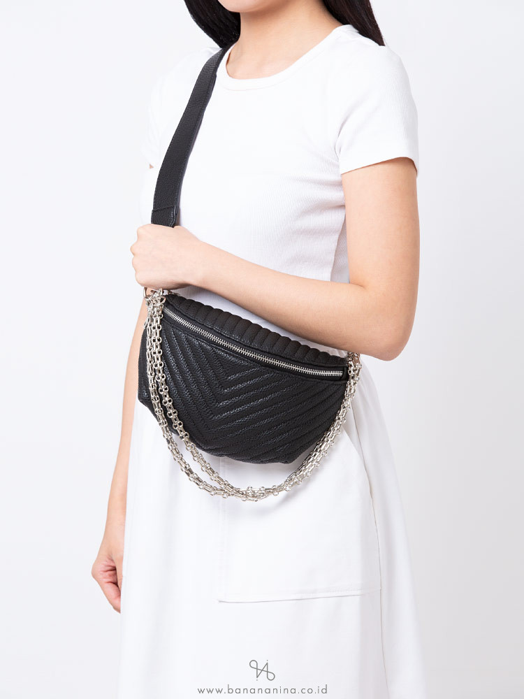 steve madden chevron belt bag
