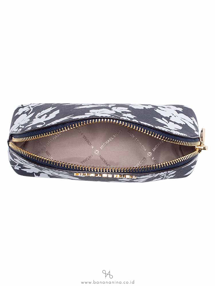 MICHAEL KORS Jet Set Travel Large Pouch Navy White
