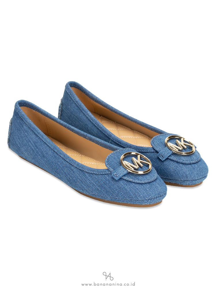 MICHAEL KORS Lillie Flats Light Denim Sz 6