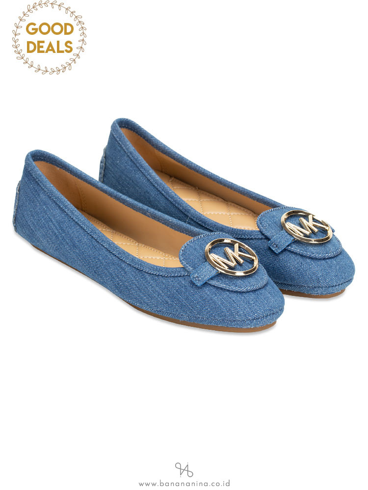 MICHAEL KORS Lillie Flats Light Denim Sz 6