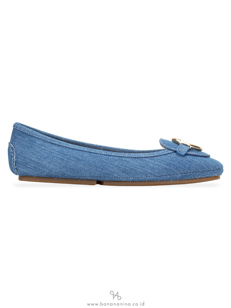 MICHAEL KORS Lillie Flats Light Denim Sz 6