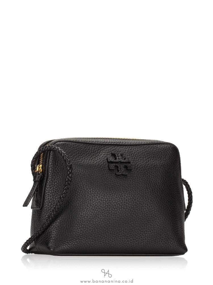TORY BURCH Taylor Leather Camera Bag Black