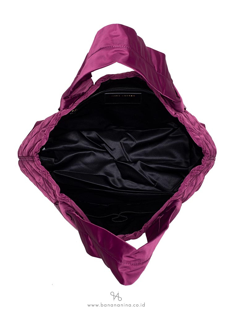 MARC JACOBS Knot Nylon Tote Plum