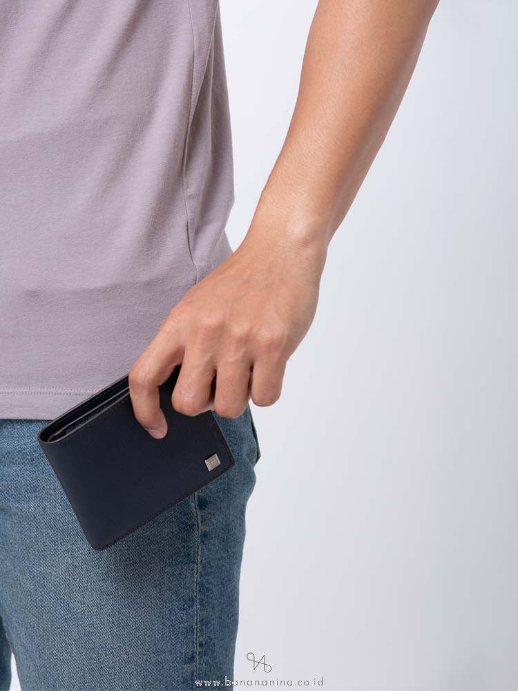 FURLA Men Pafito Saffiano Bifold Wallet Blu