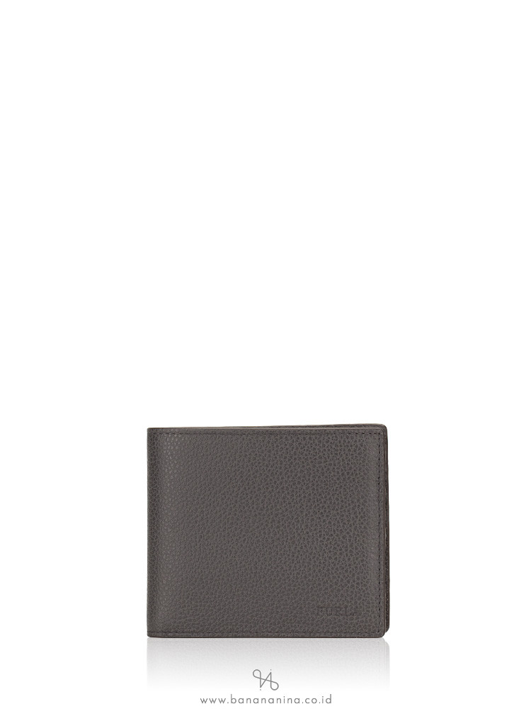 FURLA Men Hunter Leather Bifold Wallet Lava