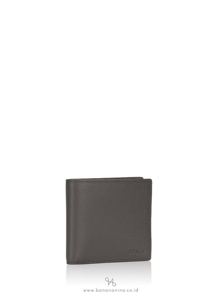 FURLA Men Hunter Leather Bifold Wallet Lava