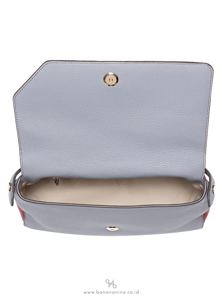 BALLY Bezin Leather Crossbody Grey