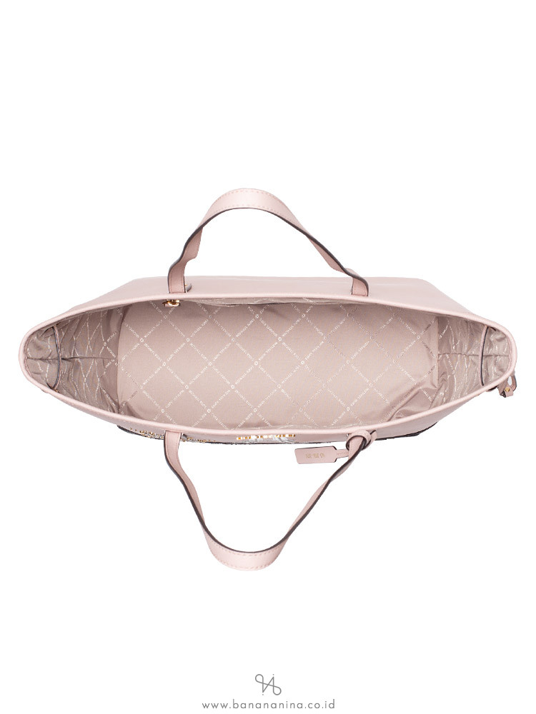 MICHAEL KORS Jet Set Nouveau Novelty Large Drawstring Tote Ballet