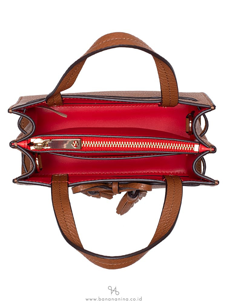 KATE SPADE Hayes Mini Satchel Warm Gingerbread Red
