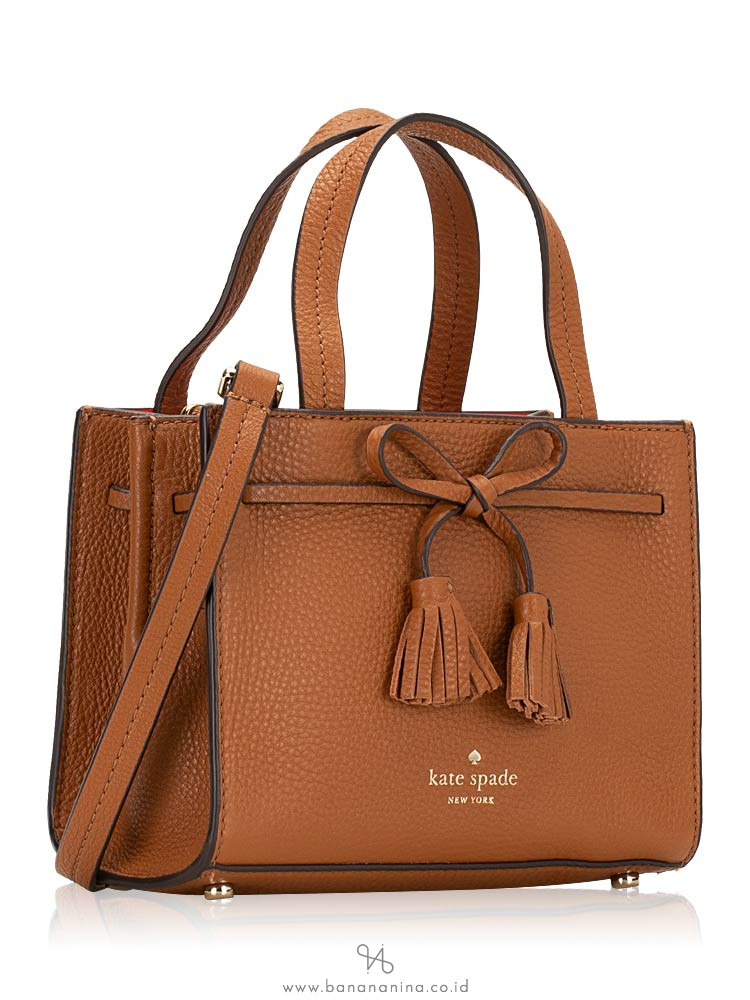 KATE SPADE Hayes Mini Satchel Warm Gingerbread Red
