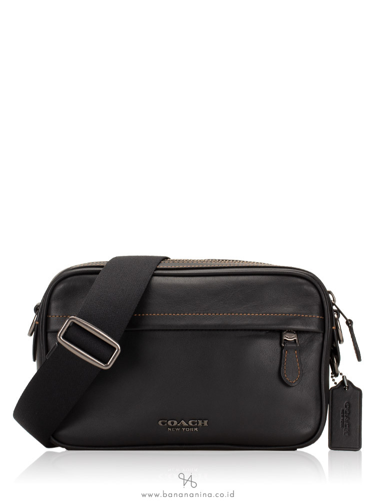 COACH 39946 Graham Leather Crossbody Black