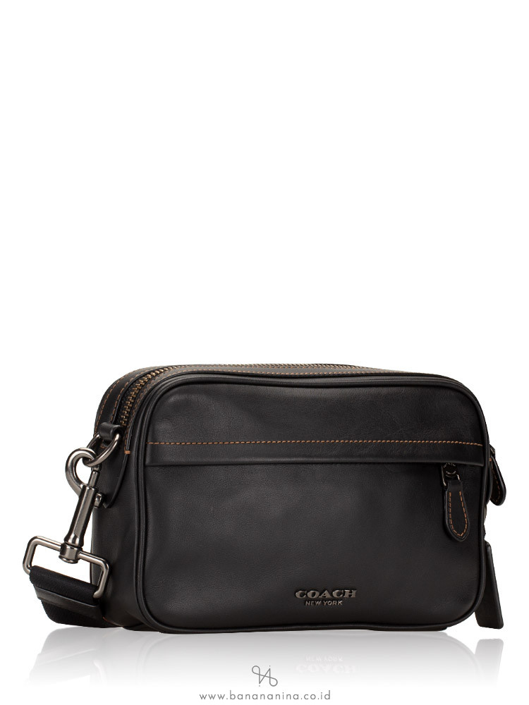 COACH 39946 Graham Leather Crossbody Black