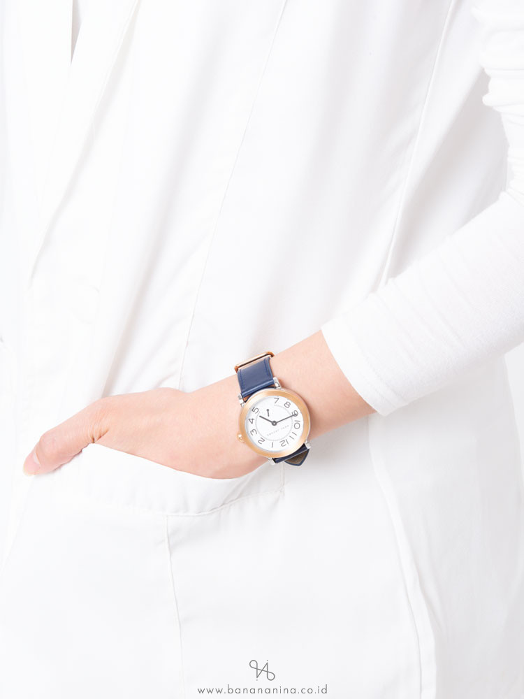 MARC JACOBS MJ1602 Riley Leather Strap Navy