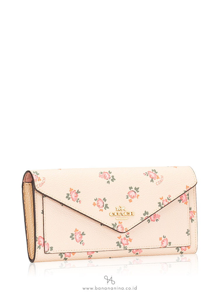 COACH 27280 Floral Bloom Soft Wallet Beechwoood Floral