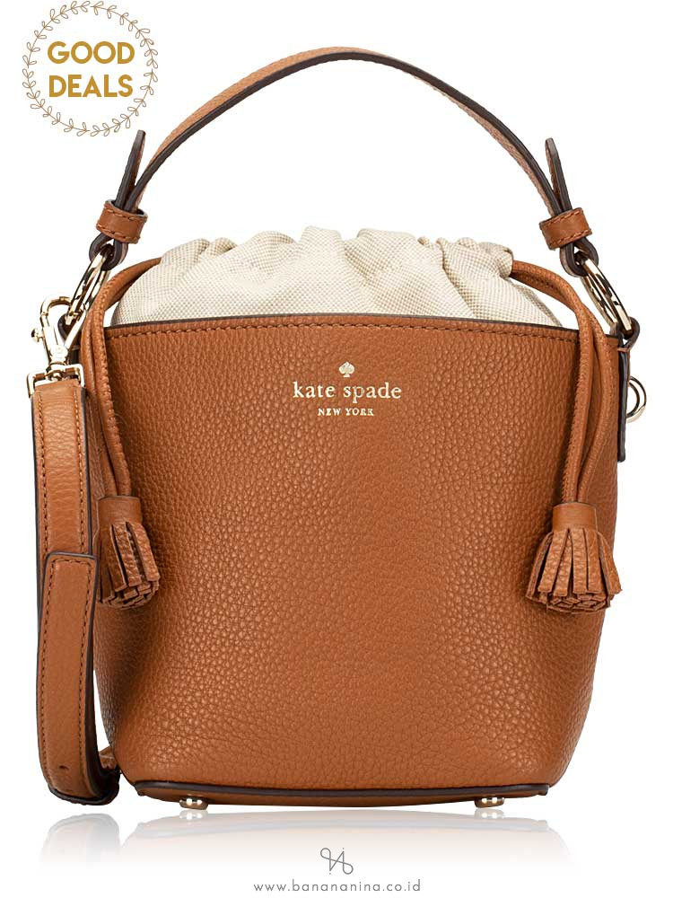 KATE SPADE Hayes Bucket Bag Warm Gingerbread