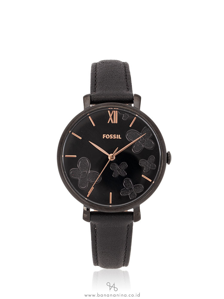 FOSSIL ES4532 Jacqueline Leather Strap Black