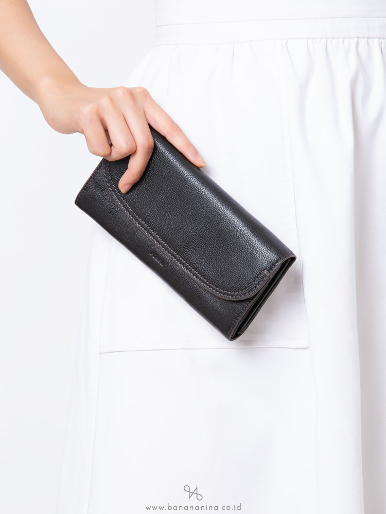 FOSSIL SWL3089001 Cleo Leather Clutch Black