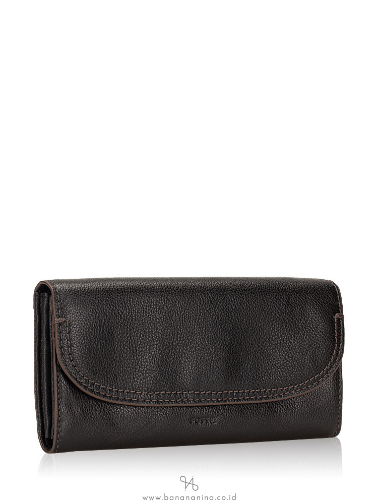 FOSSIL SWL3089001 Cleo Leather Clutch Black