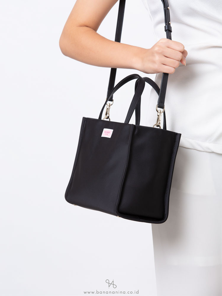 Kate Spade Sam Nylon Medium Satchel Black