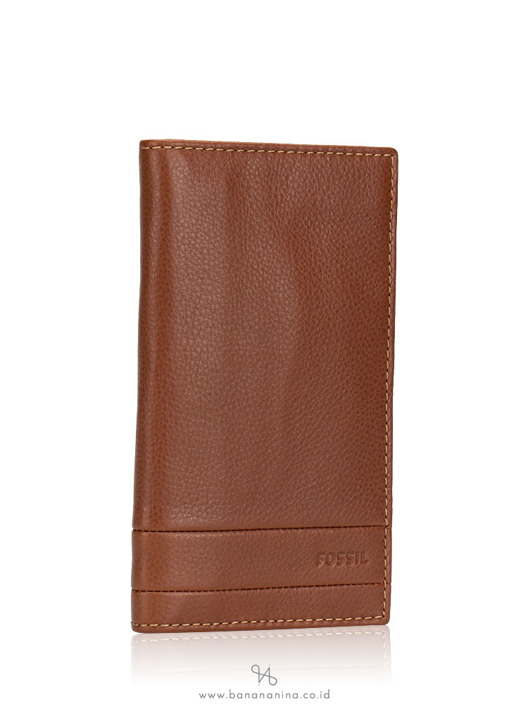 FOSSIL Men SML1398210 Lufkin Slim Executive Wallet Medium Brown