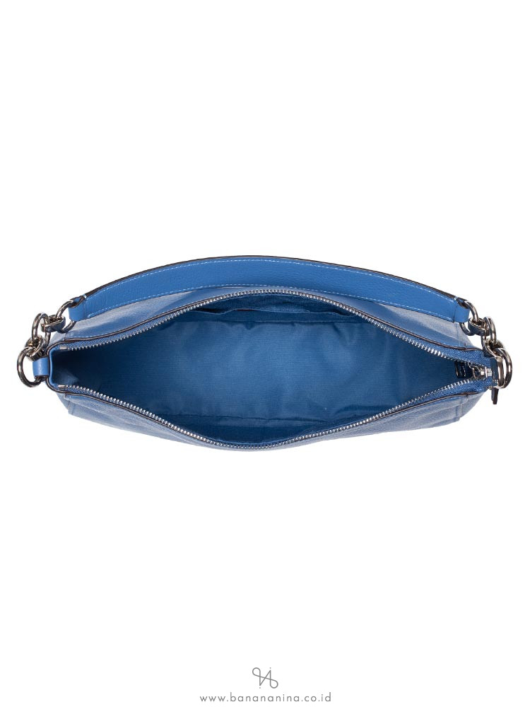 COACH 31399 Pebbled Leather Elle Hobo Sky Blue