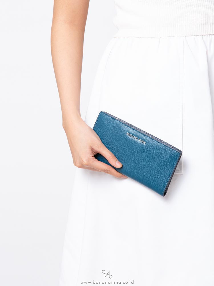 luxe teal michael kors wallet