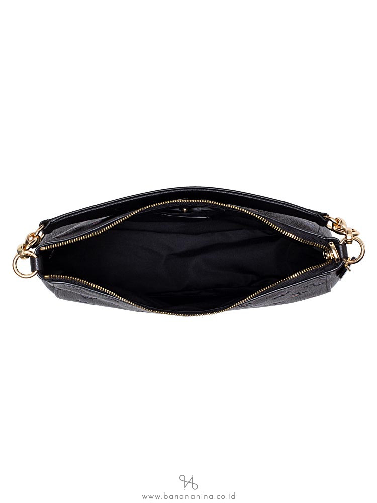 COACH 49129 Elle Vintage Prairie Print Hobo Black