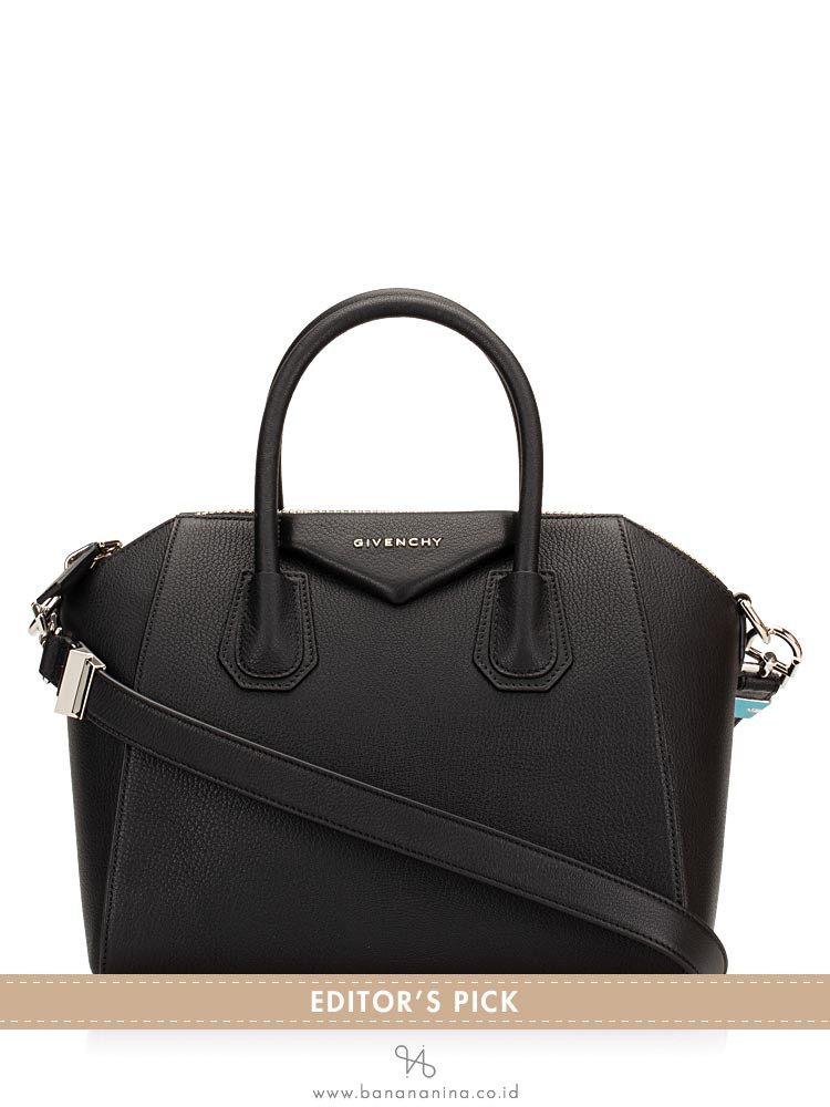 GIVENCHY Grained Leather Small Antigona Black