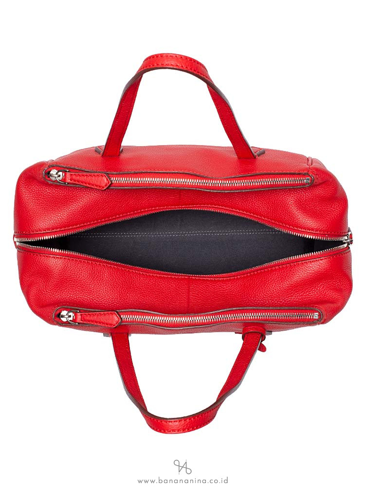 FENDI Leather Bauletto Red