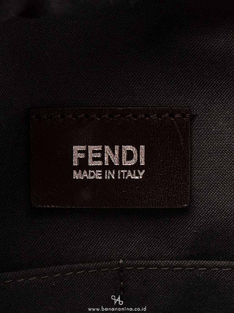 FENDI Leather Bauletto Red