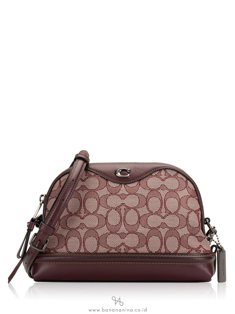 COACH 38113 Signature Ivie Crossbody Raspberry