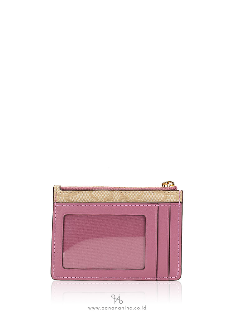 COACH 16107 Signature Leather Mini Skinny Light Khaki Primrose