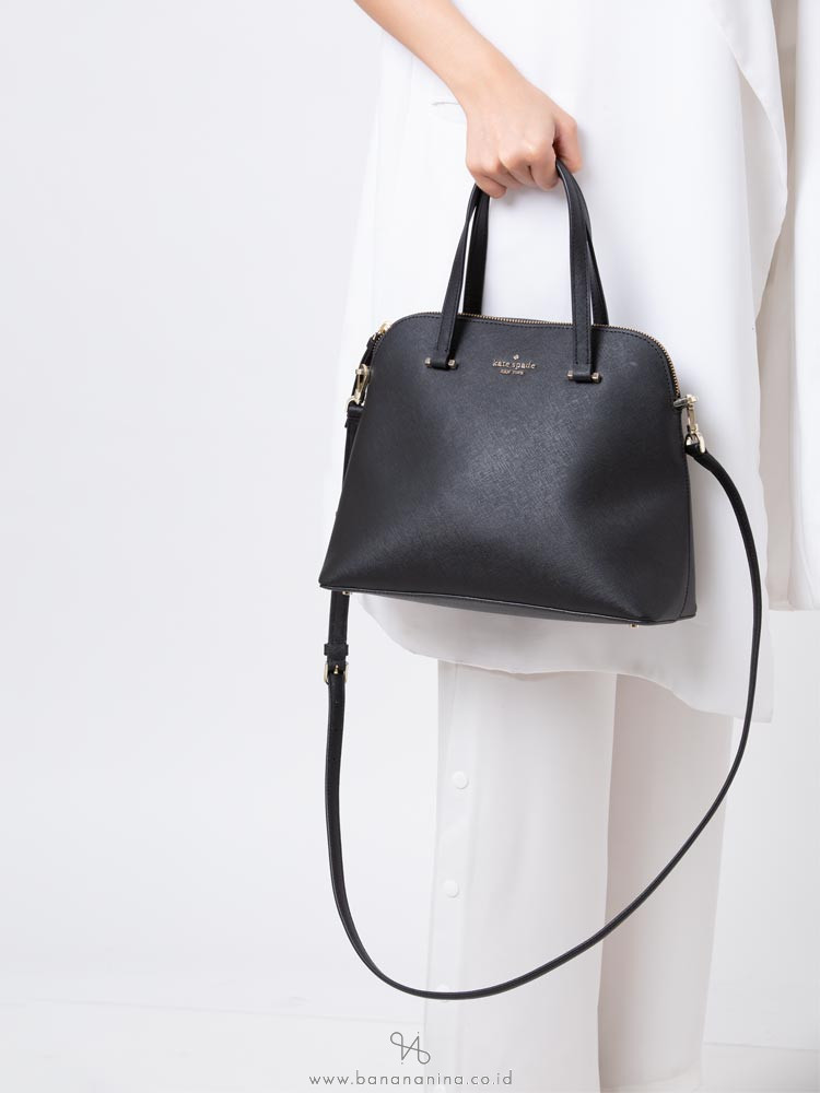 KATE SPADE Maise Medium Dome Satchel Black