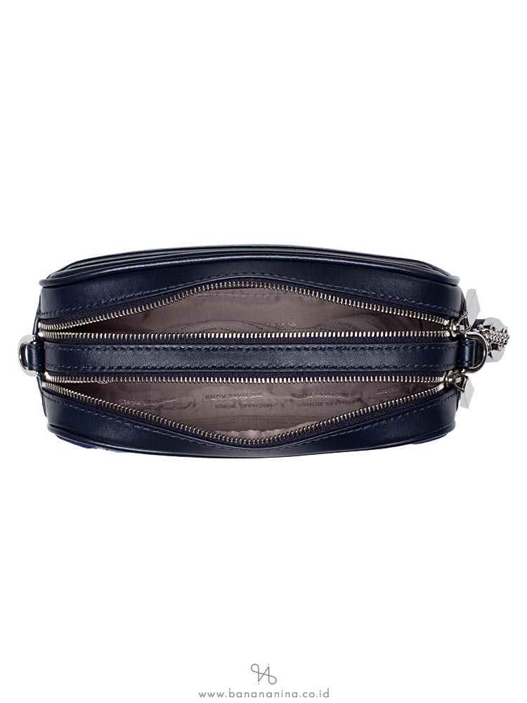 MICHAEL KORS Monogram Small Camera Bag Admiral Pale Blue
