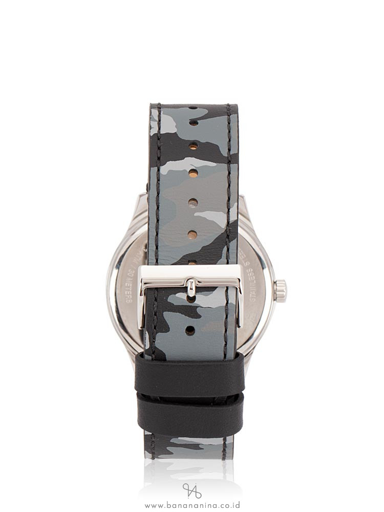 COACH 14602371 Camouflage Leather Strap Black