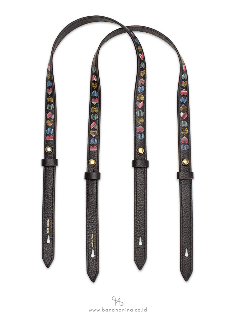 FOSSIL SL7437745 Rachel Heart Print Strap Black