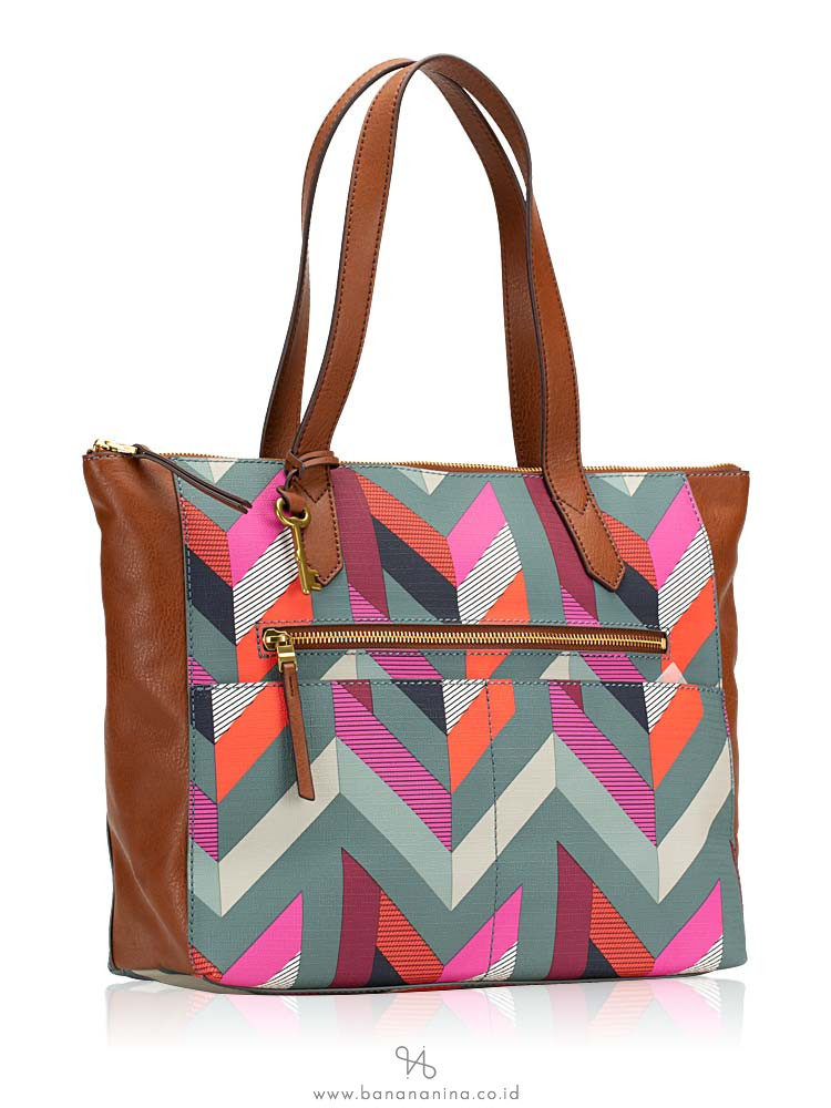 FOSSIL ZB7485937 Fiona Tote Chevron