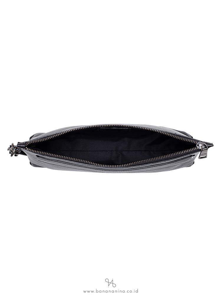 COACH Men 28614 Pebbled Leather Pouch Black