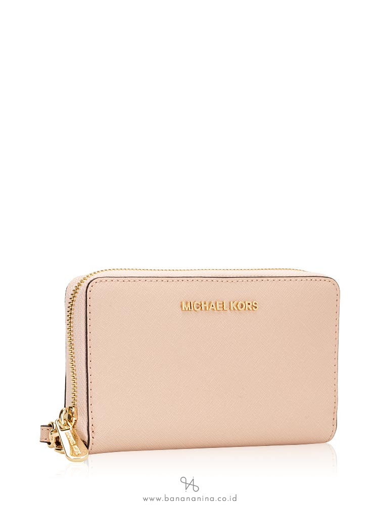 MICHAEL KORS Jet Set Large Multifunction Phone Wallet Ballet