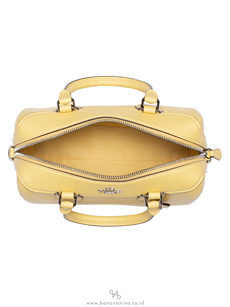 COACH 32202 Crossgrain Mini Bennett Satchel Light Yellow