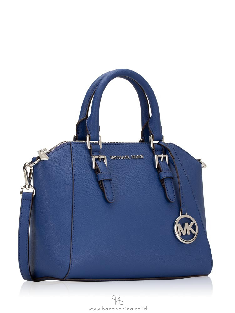 MICHAEL KORS Ciara Medium Messenger Sapphire