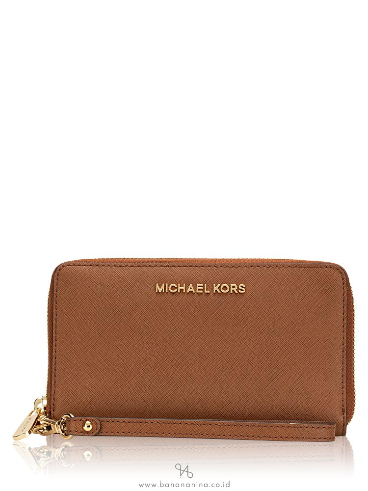 MICHAEL KORS Jet Set Large Multifunction Phone Wallet Luggage