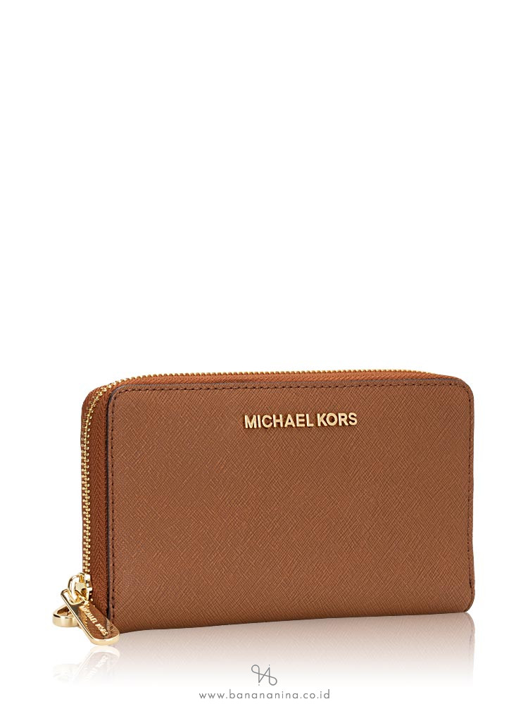 MICHAEL KORS Jet Set Large Multifunction Phone Wallet Luggage