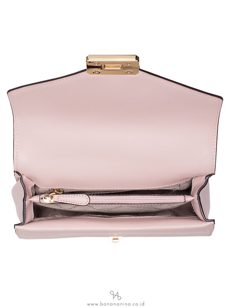 MICHAEL KORS Kinsley Medium Leather Top Handle Satchel Blossom