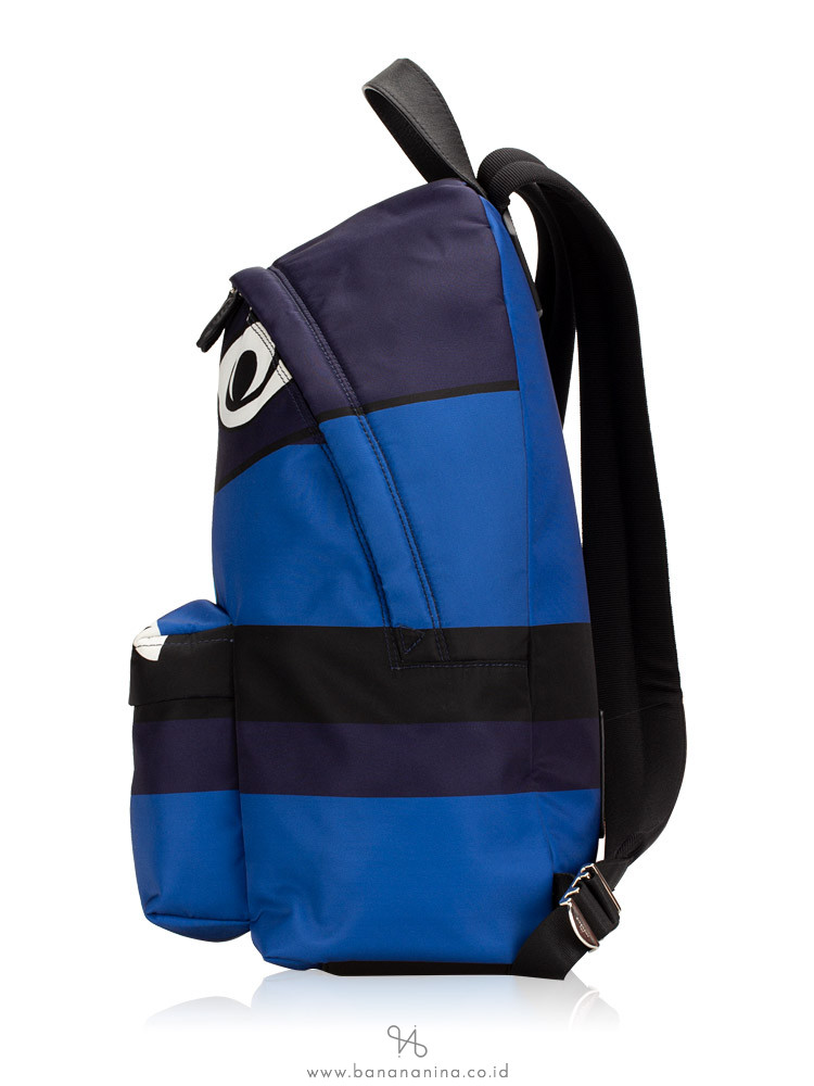 GIVENCHY Totem Print Nylon Backpack Blue