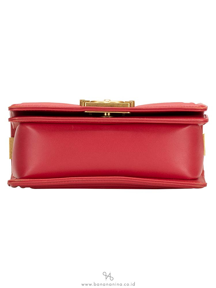 CHANEL Stingray and Leather Small Boy Bag Pink